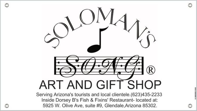 Sponored by SOLOMAN'S SONG ART & GIFT SHOP